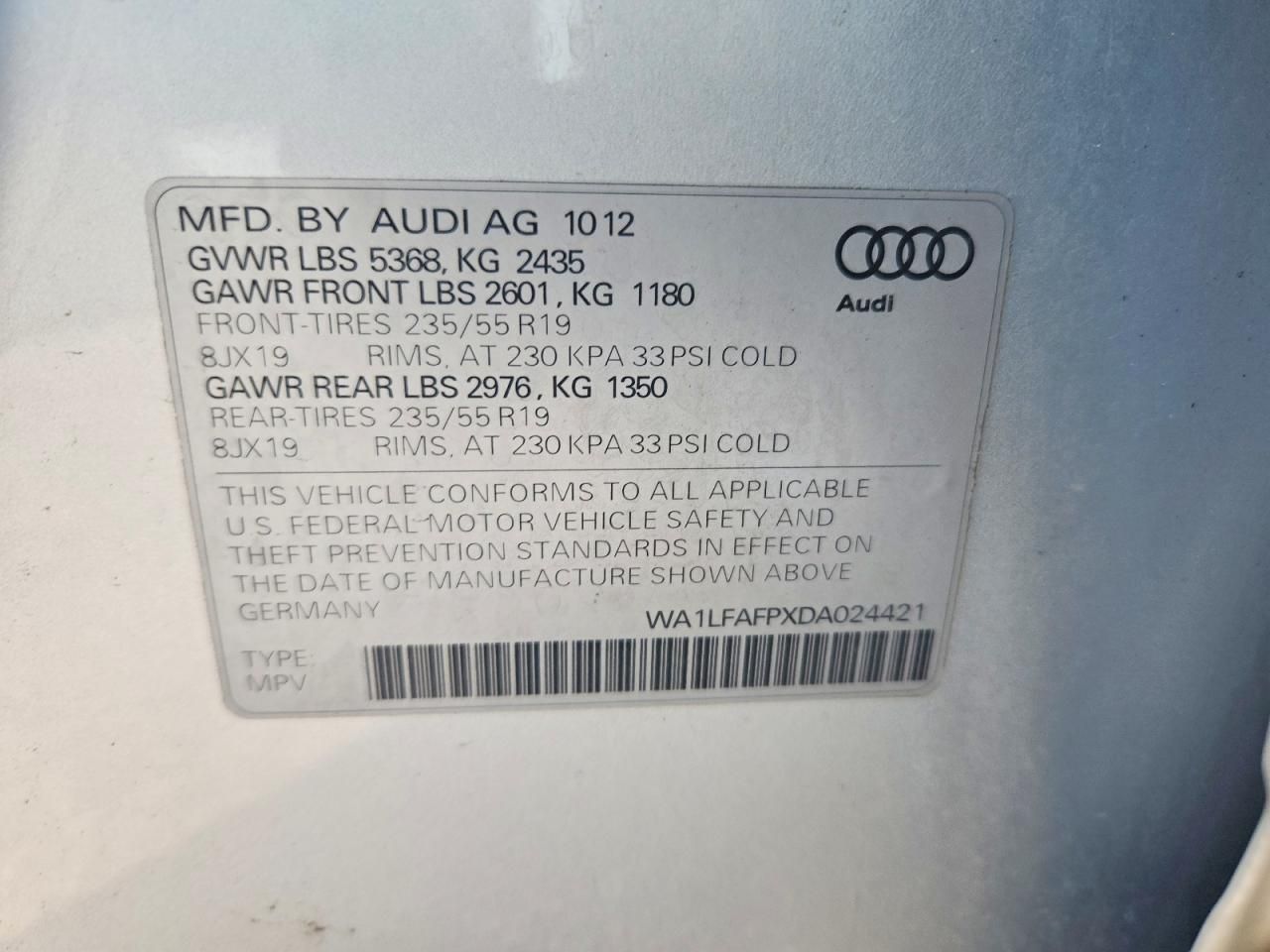 2013 Audi Q5 Premium Plus