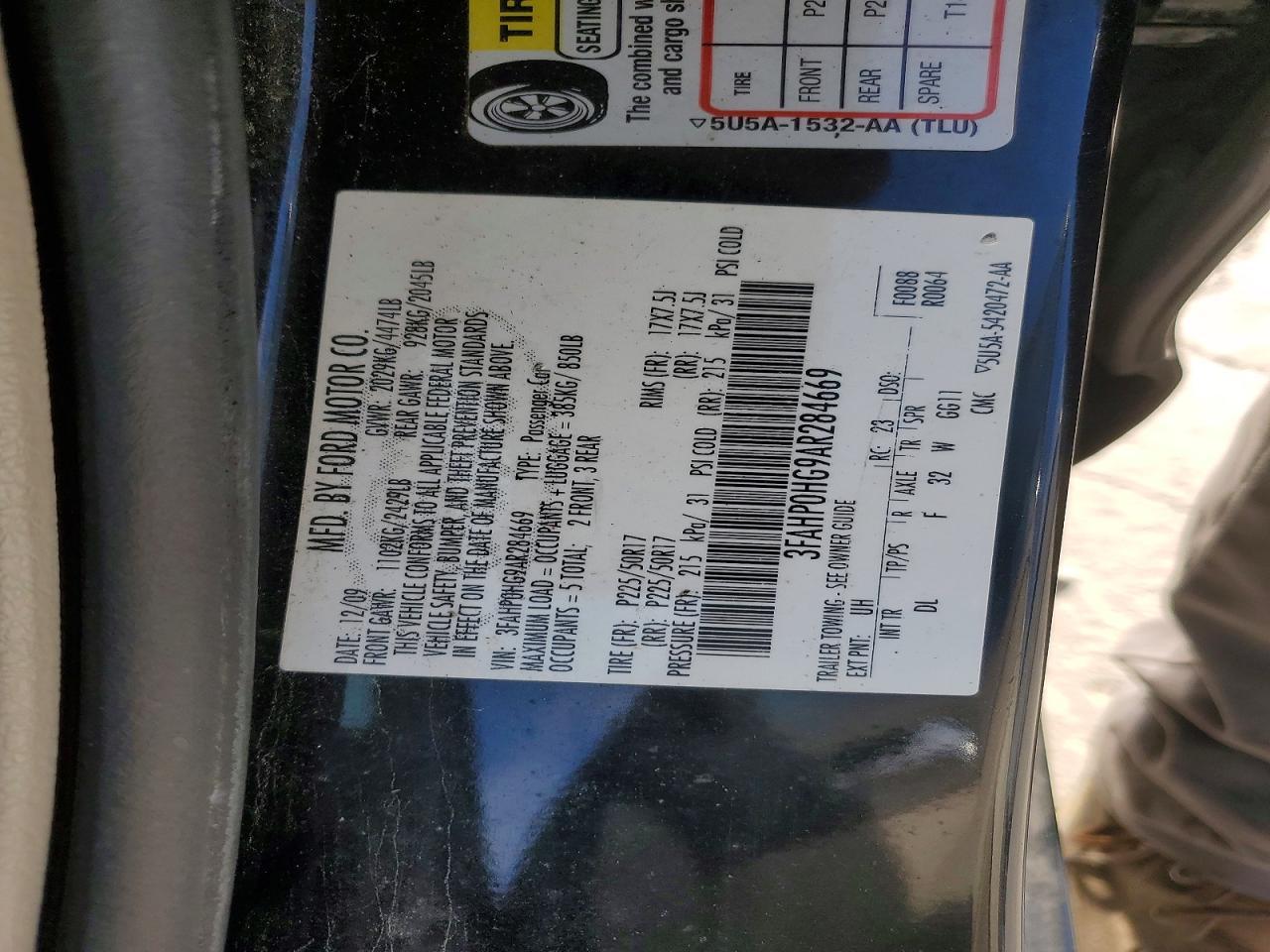 2010 Ford Fusion se
