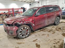 Jeep salvage cars for sale: 2021 Jeep Grand Cherokee l Overland