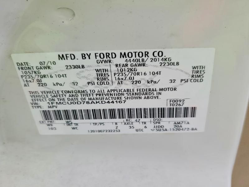 2010 Ford Escape xlt