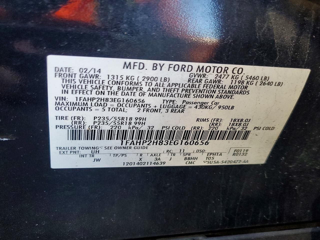 2014 Ford Taurus sel