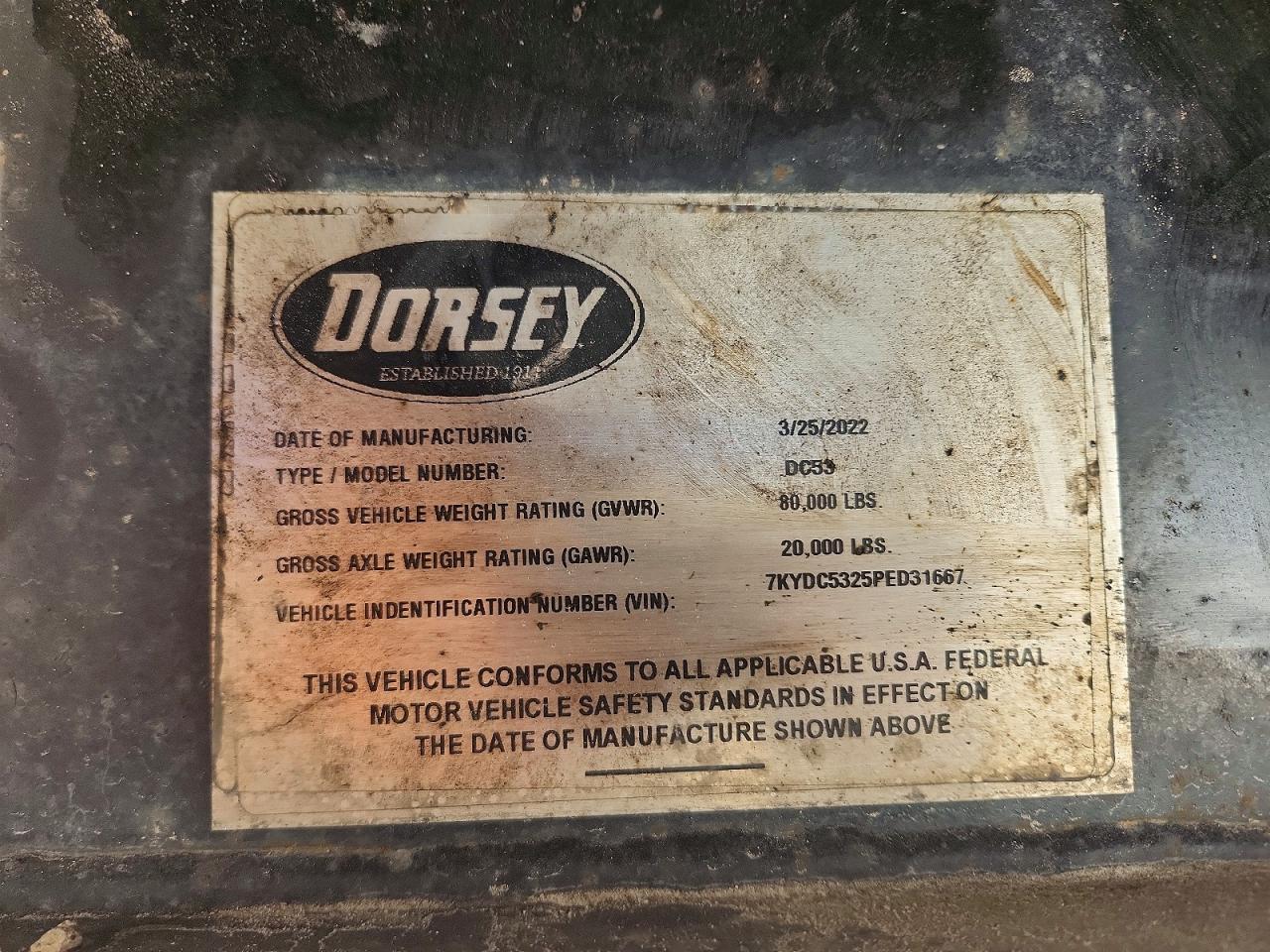 2023 Doresey DC53 Drop Deck Trailer