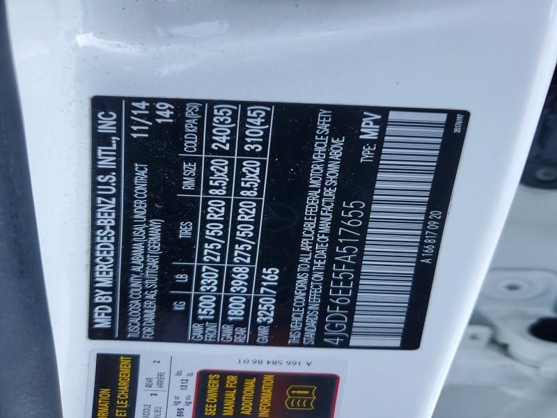 2015 Mercedes-Benz Gl 450 4matic