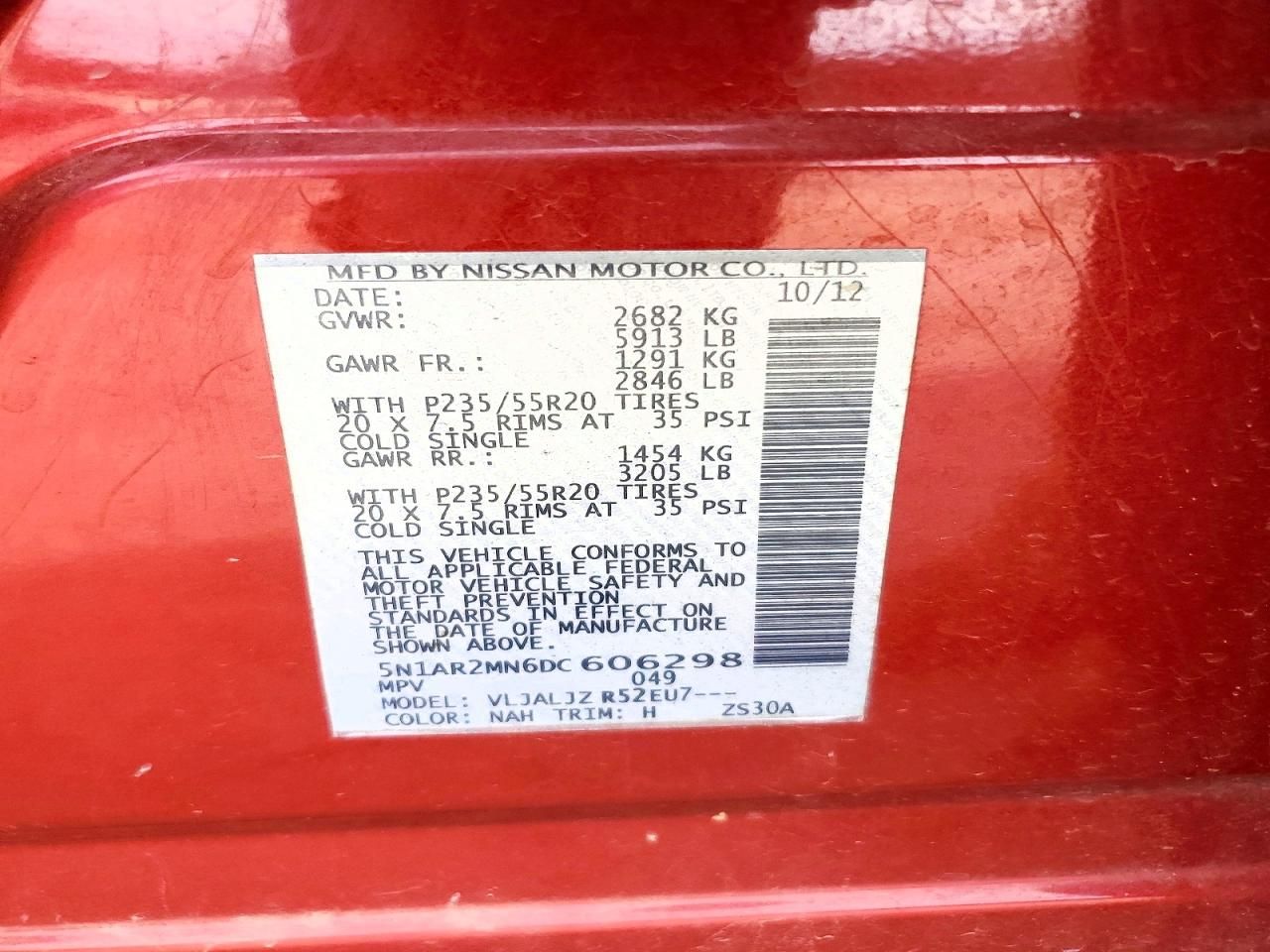 2013 Nissan Pathfinder s