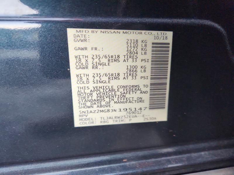 2018 Nissan Murano sl