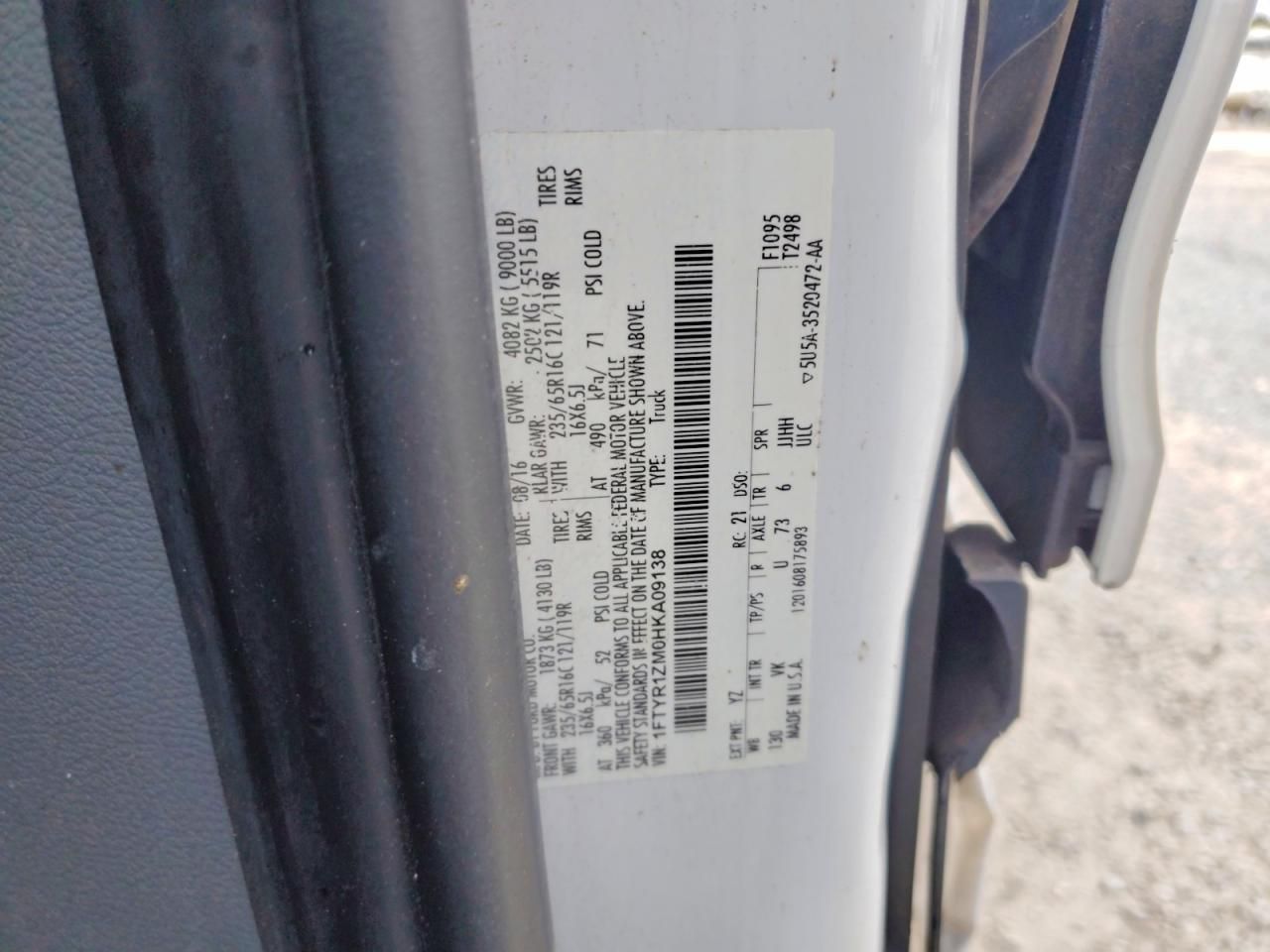 2017 Ford Transit T-250