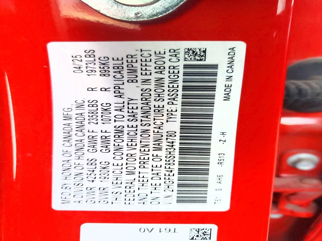 2025 Honda Civic Sport