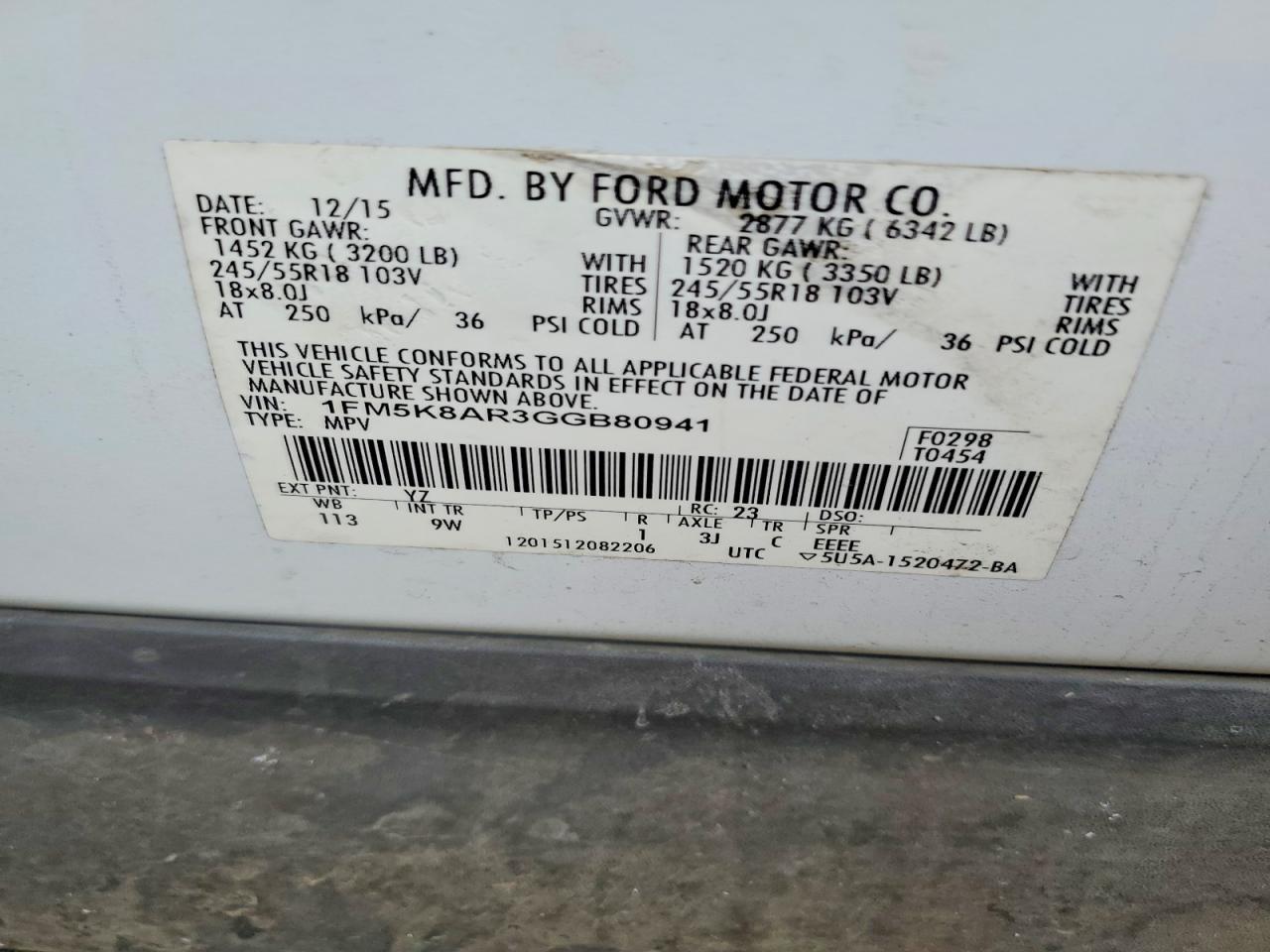 2016 Ford Explorer Police Interceptor