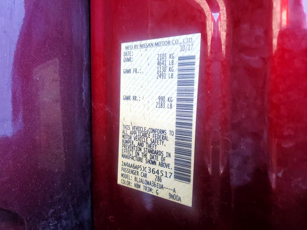 2018 Nissan Maxima 3.5s