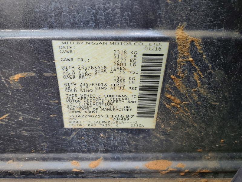 2016 Nissan Murano s