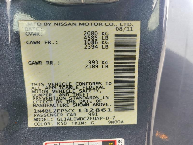 2012 Nissan Altima sr