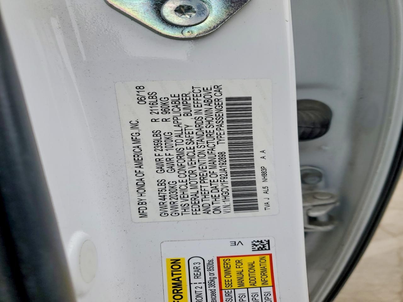 2018 Honda Accord Touring