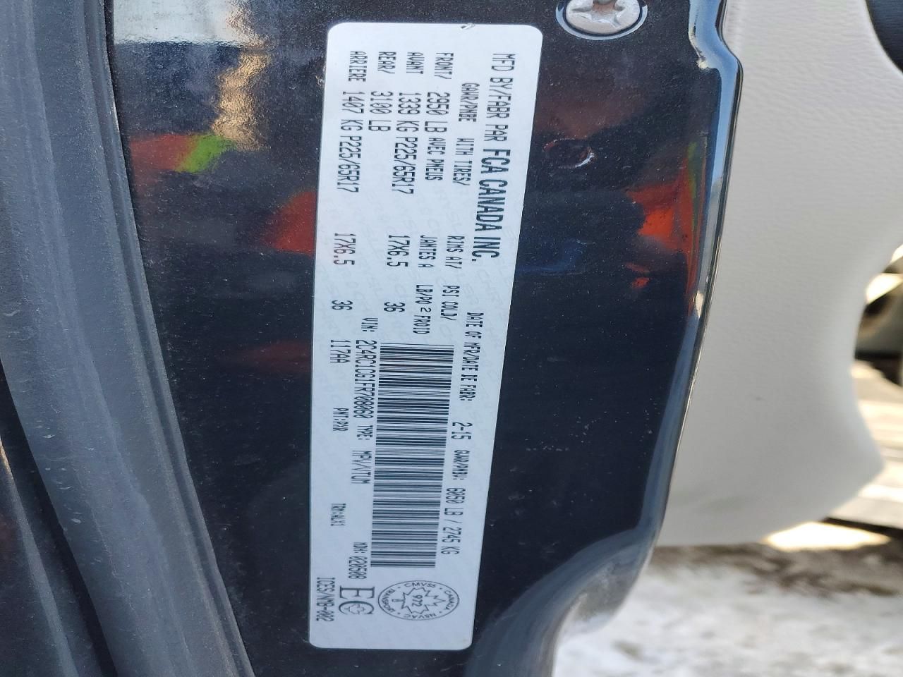 2015 Chrysler Town & Country Touring l