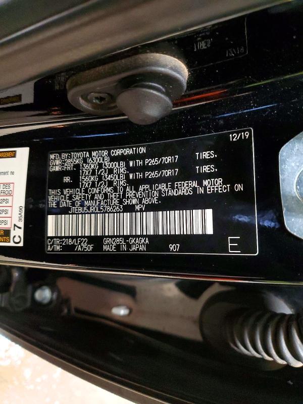 2020 Toyota 4runner Sr5/sr5 Premium