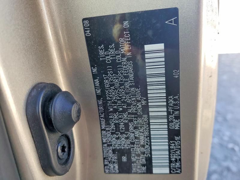 2008 Toyota Sienna xle