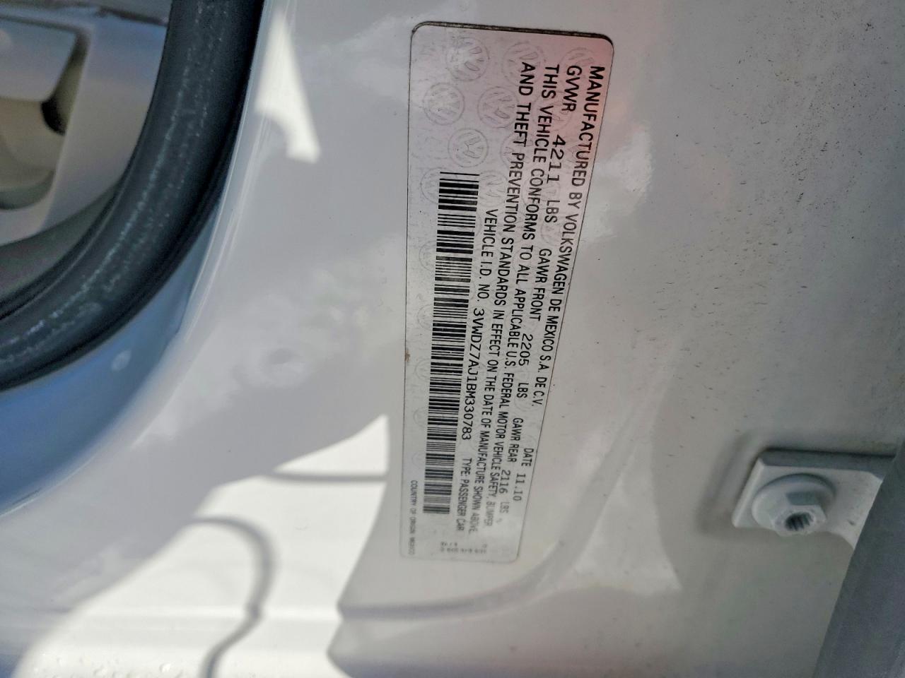 2011 Volkswagen Jetta se