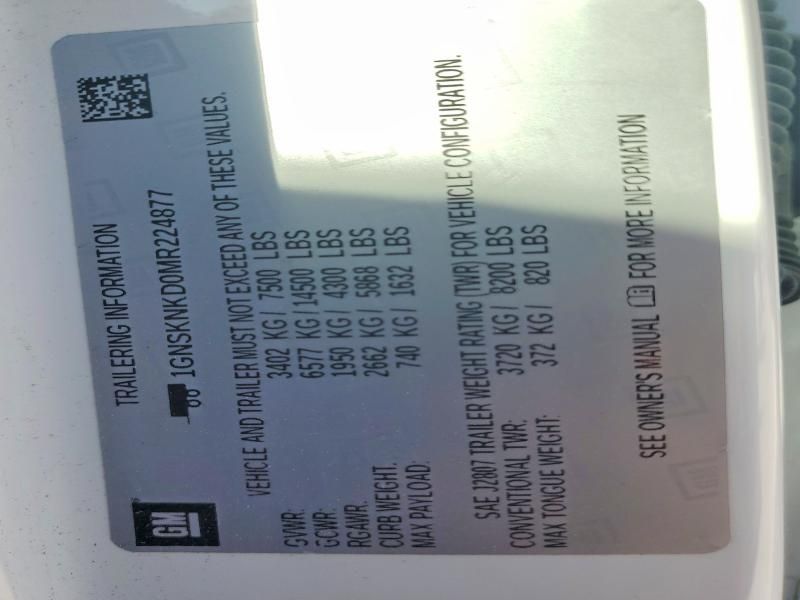 2021 Chevrolet Tahoe K1500 lt