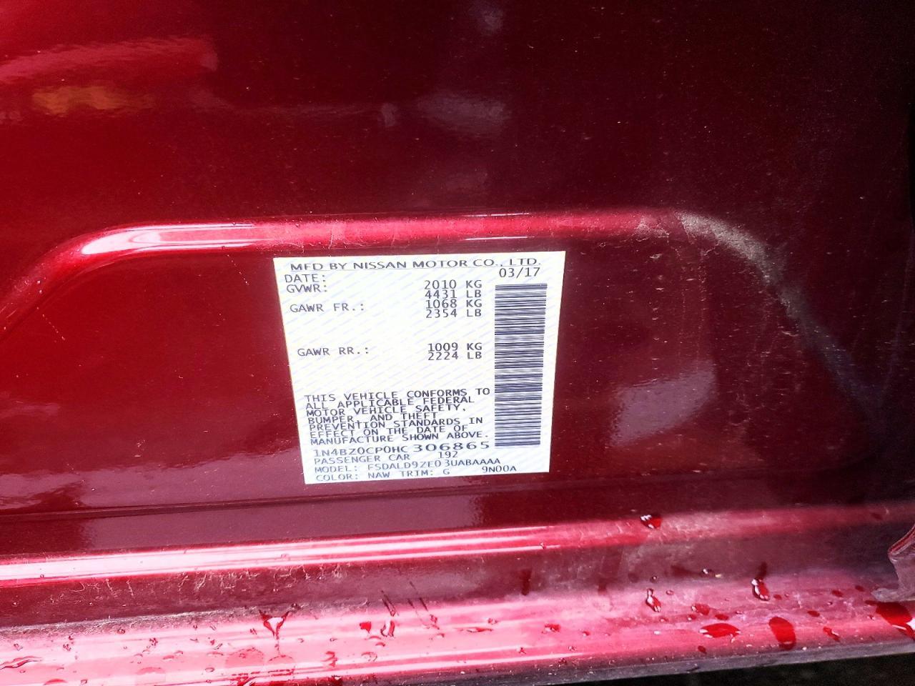 2017 Nissan Leaf s