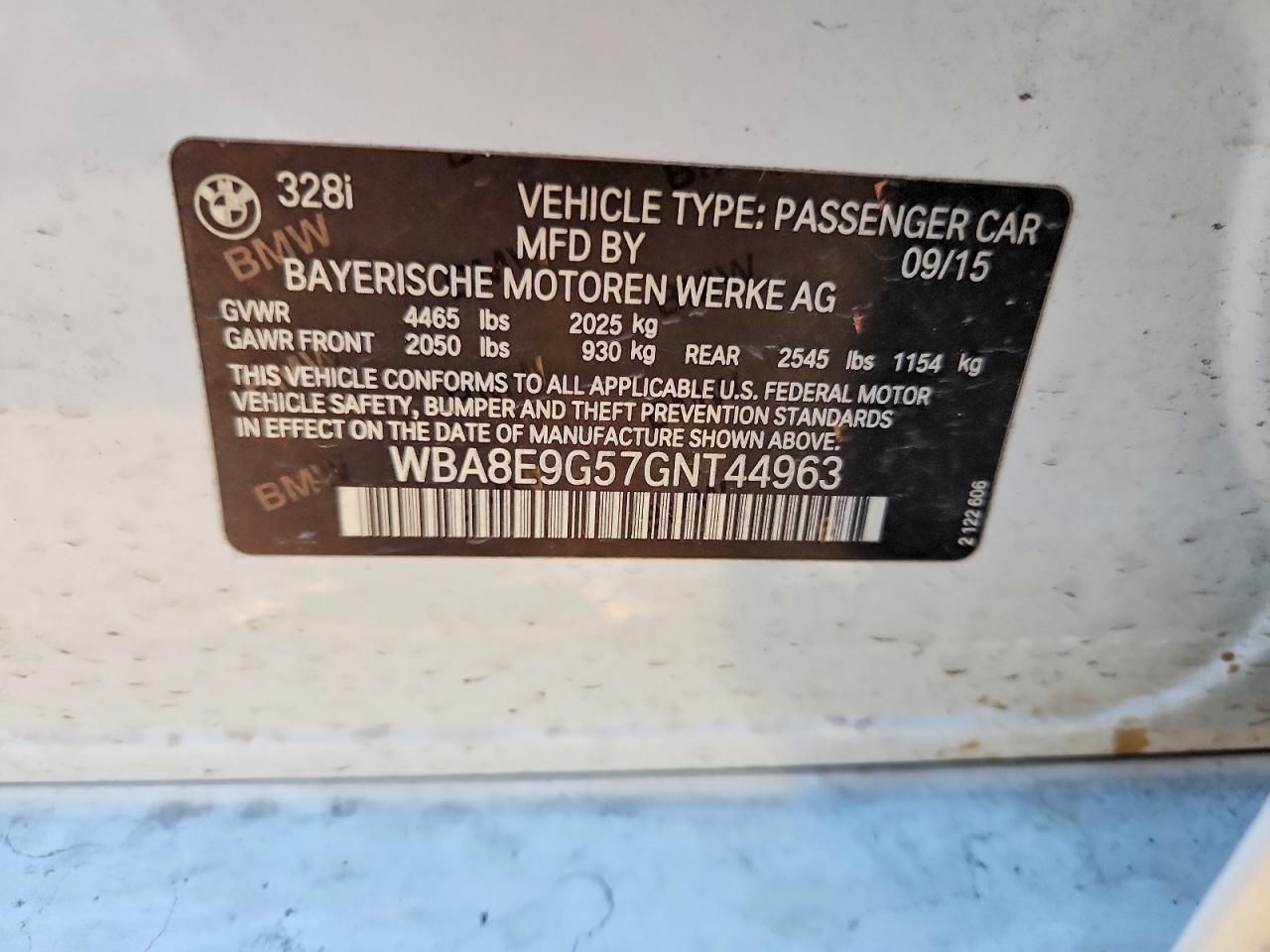 2016 BMW 328 i Sulev