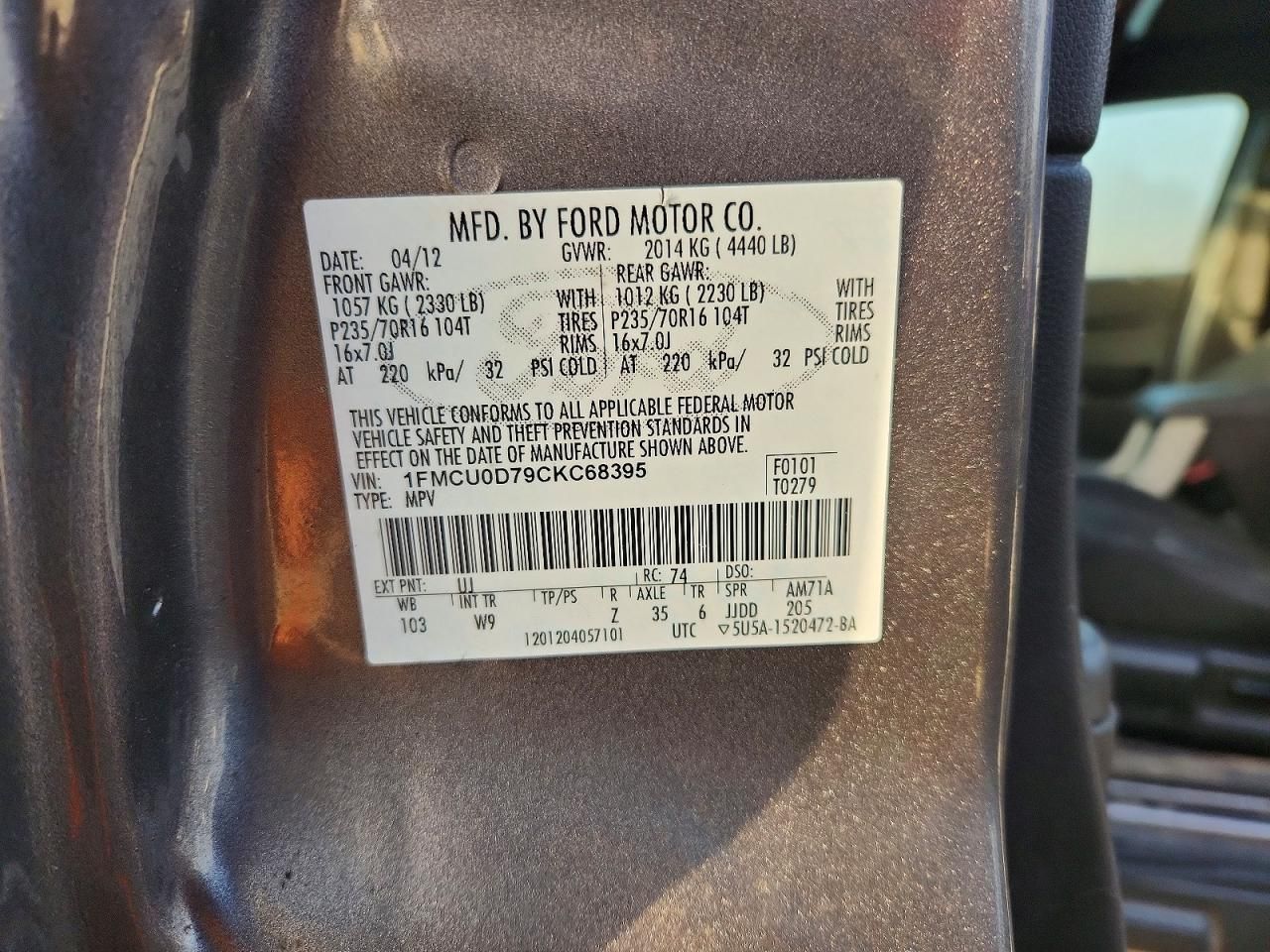 2012 Ford Escape xlt