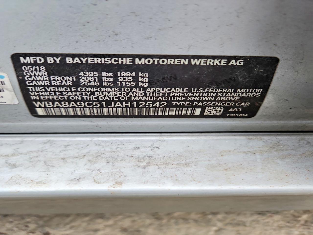 2018 BMW 320 i
