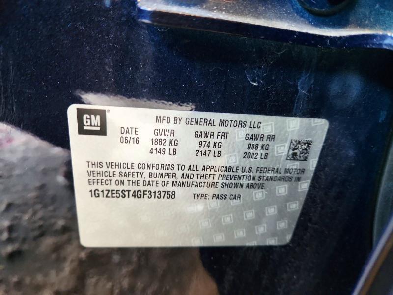 2016 Chevrolet Malibu lt