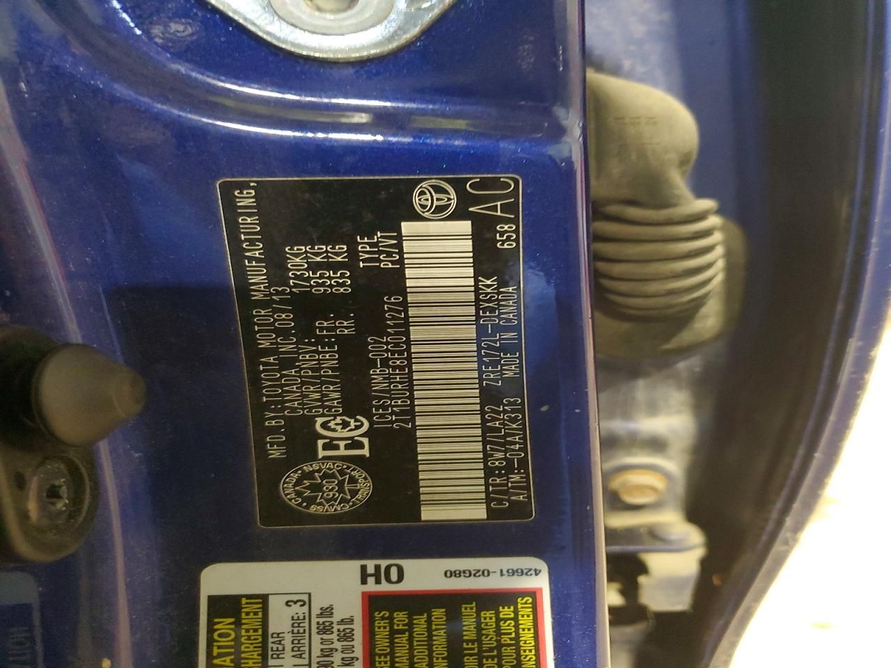 2014 Toyota Corolla l