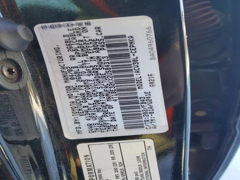 2002 Toyota Camry le