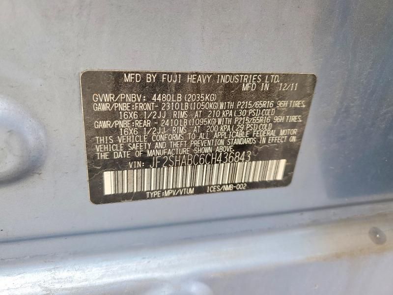 2012 Subaru Forester 2.5x