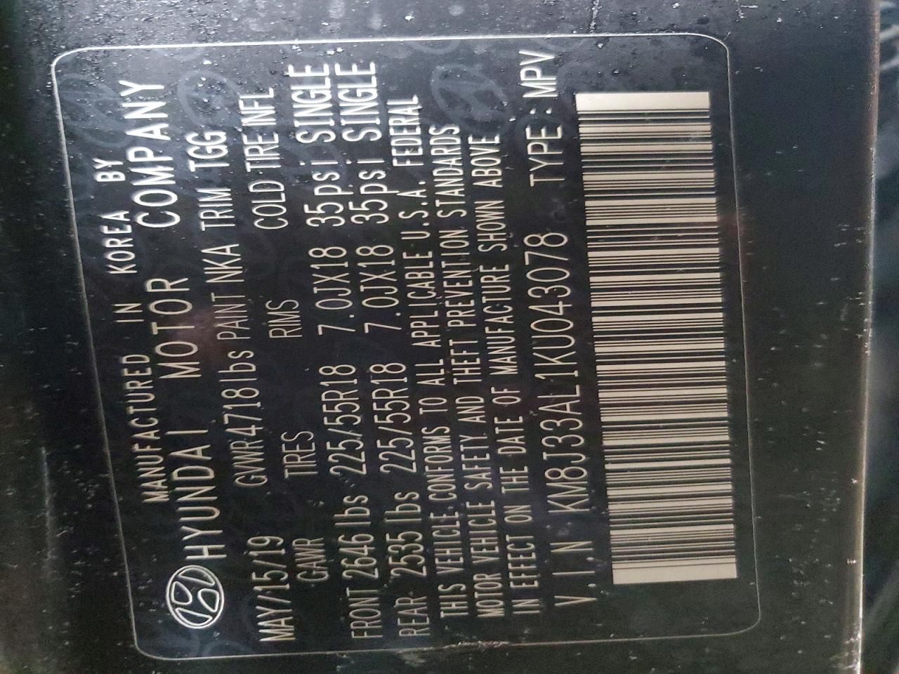 2019 Hyundai Tucson Limited