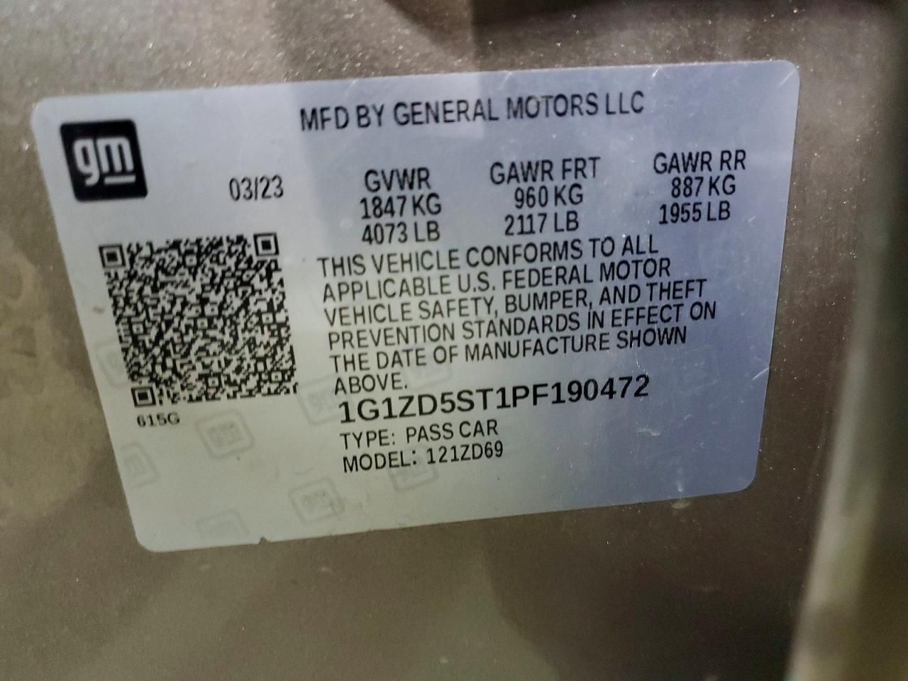 2023 Chevrolet Malibu lt