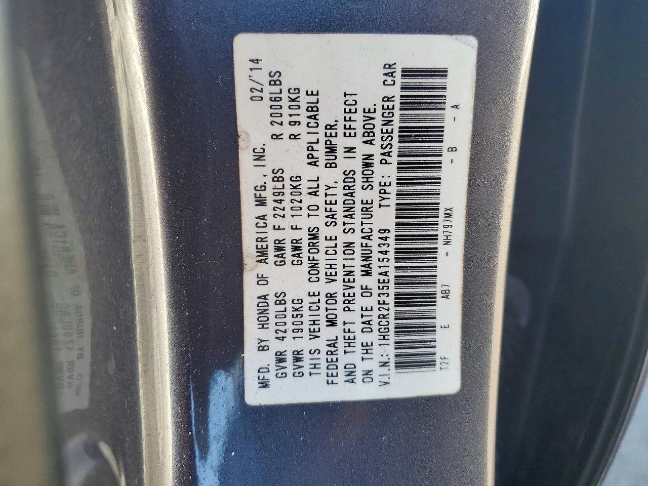 2014 Honda Accord lx