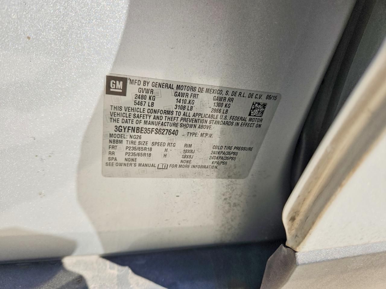 2015 Cadillac Srx Luxury Collection