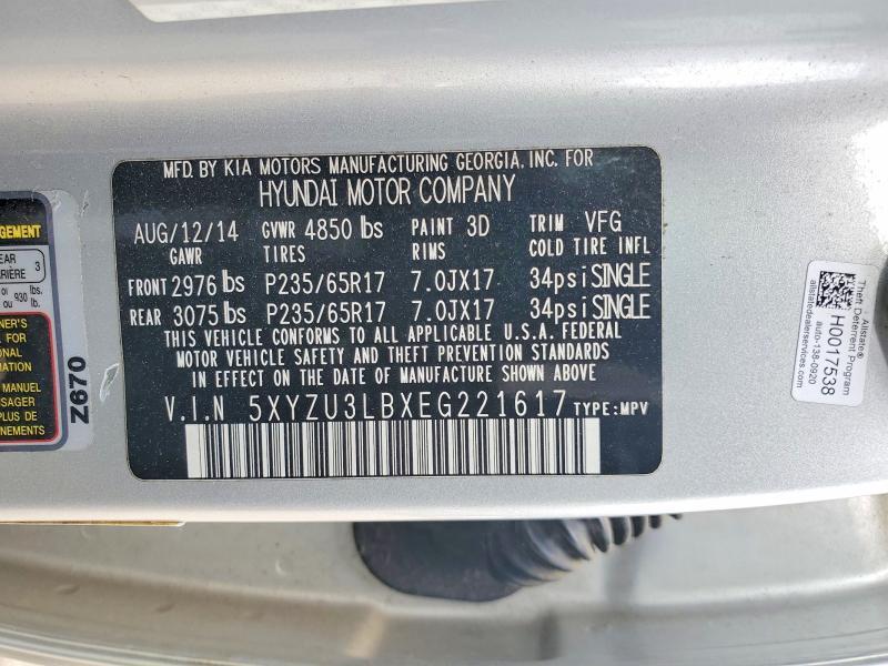 2014 Hyundai Santa fe Sport 2.4l