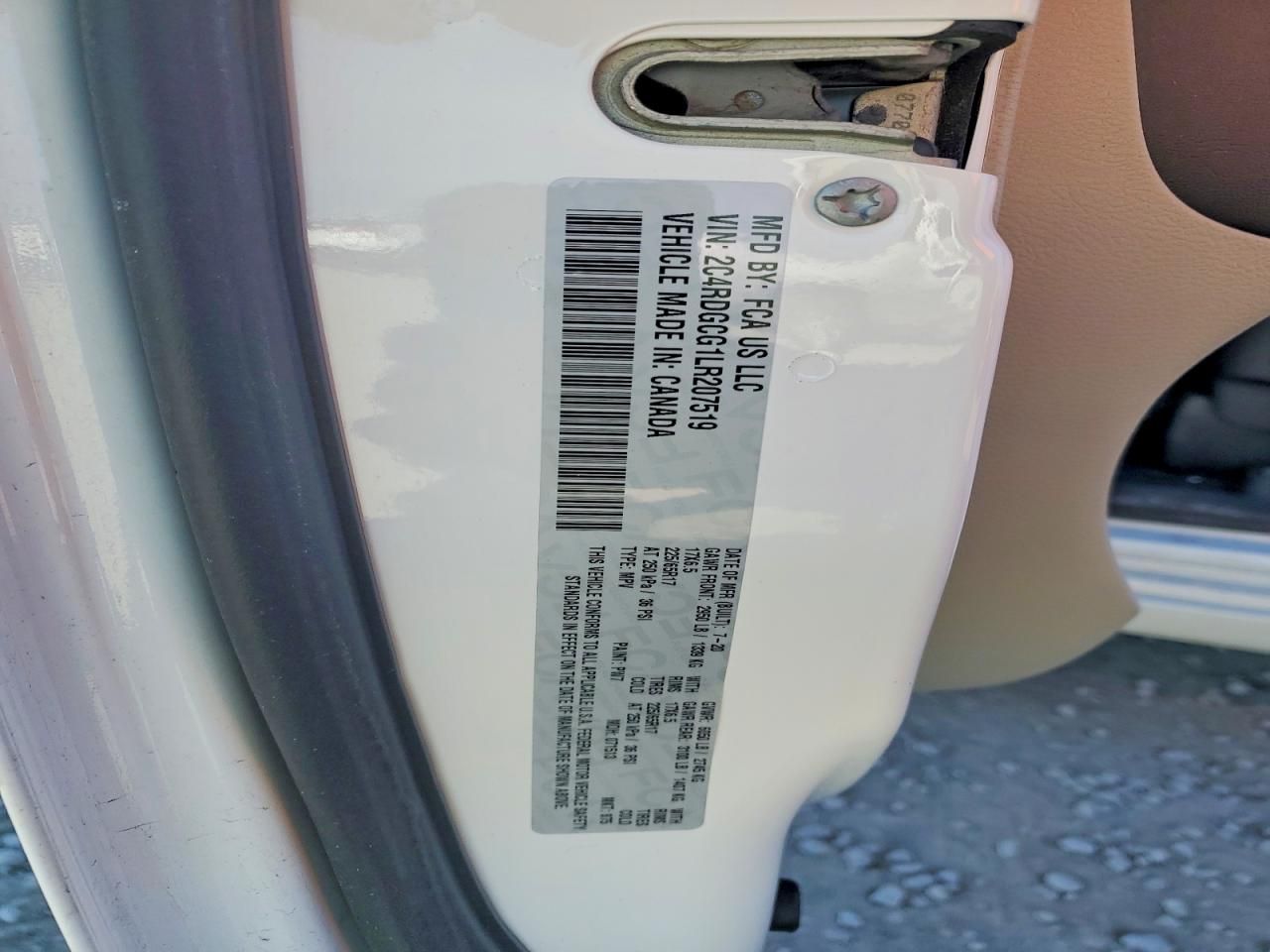 2020 Dodge Grand Caravan sxt