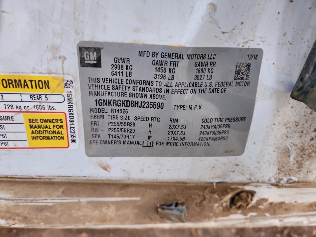 2017 Chevrolet Traverse lt