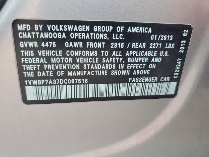 2013 Volkswagen Passat se