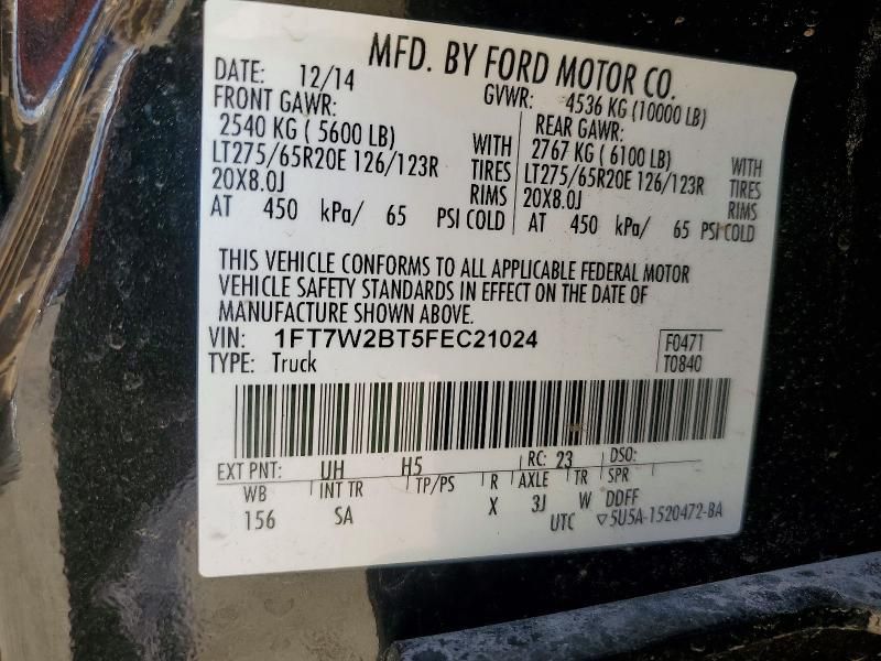 2015 Ford F250 Super Duty