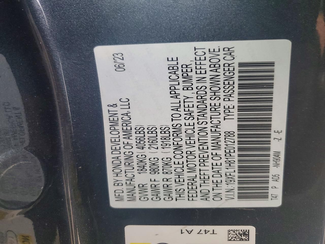 2023 Honda Civic Sport Touring