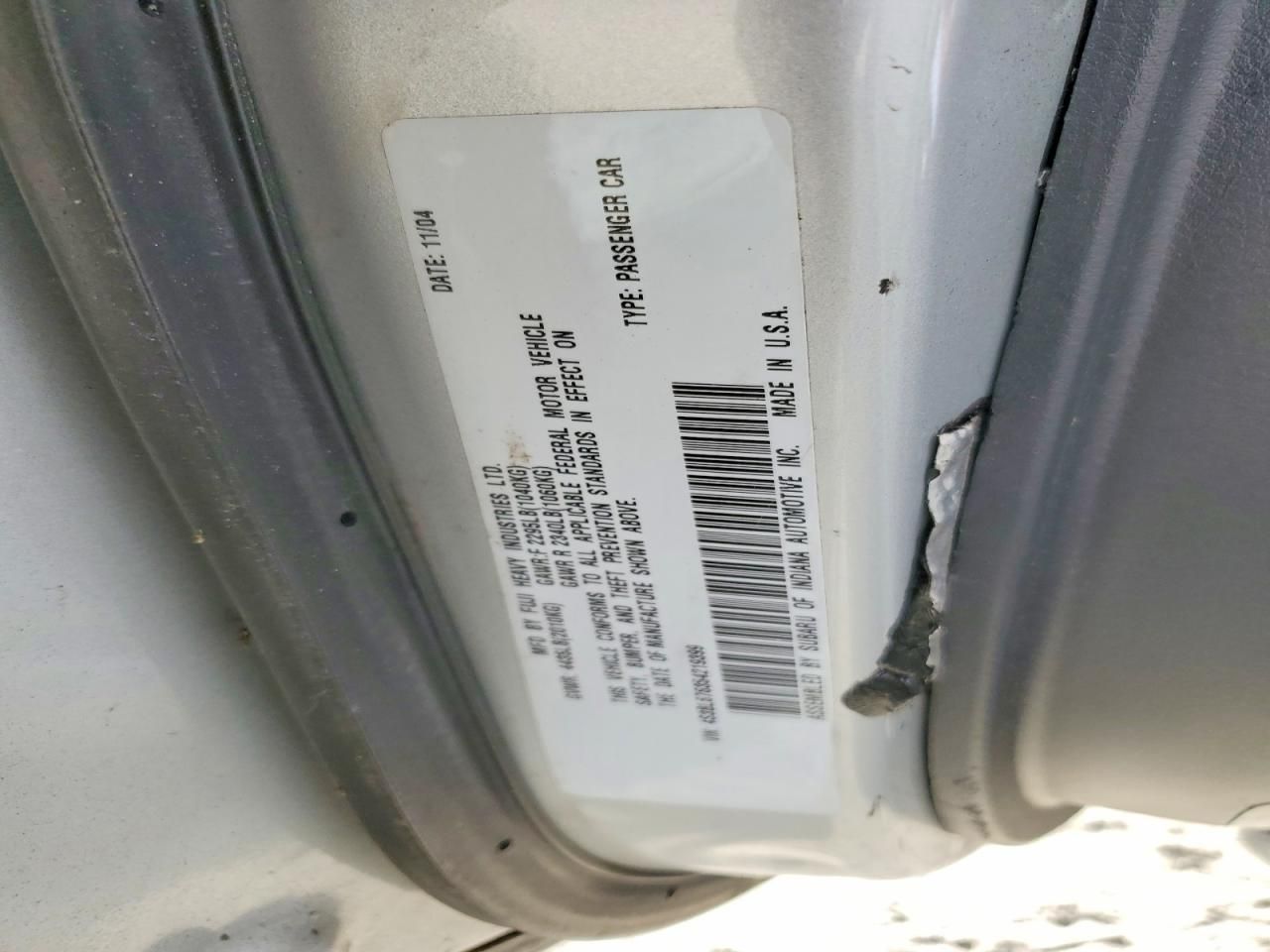 2005 Subaru Legacy gt Limited