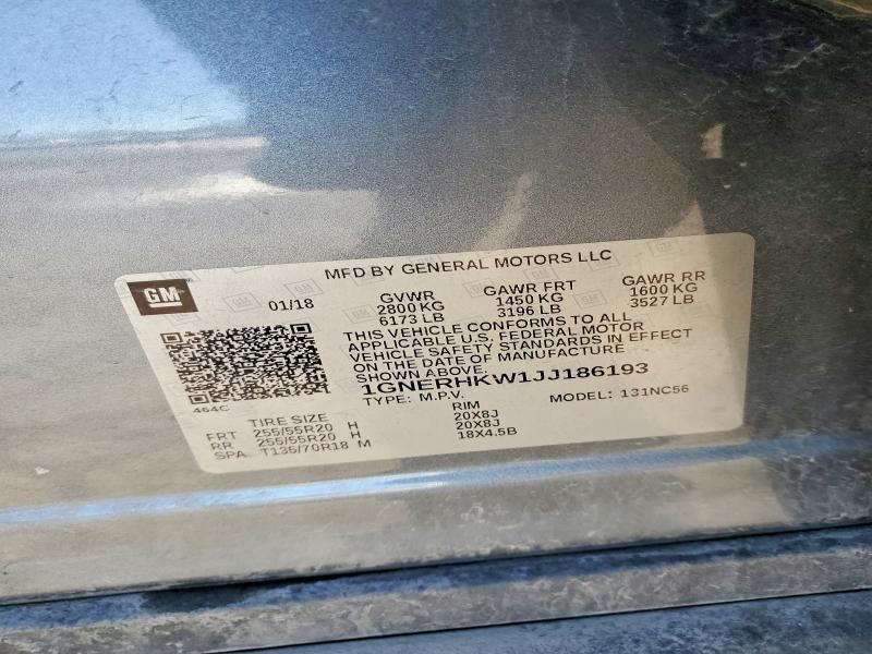 2018 Chevrolet Traverse lt