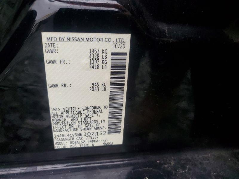 2021 Nissan Altima sr