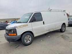 Salvage trucks for sale at Wilmer, TX auction: 2013 Chevrolet 2013 Chev Express G2500