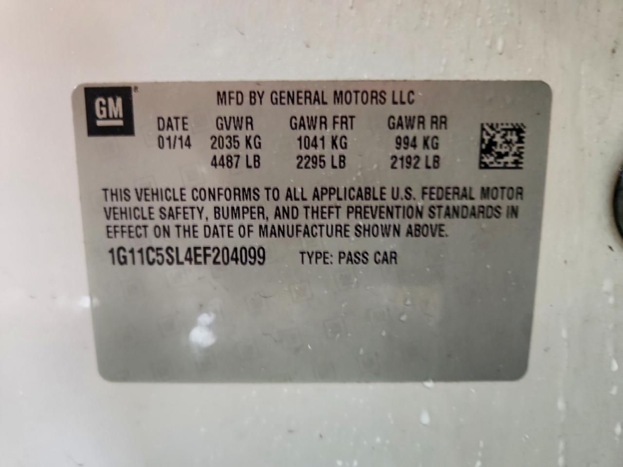 2014 Chevrolet Malibu 1LT