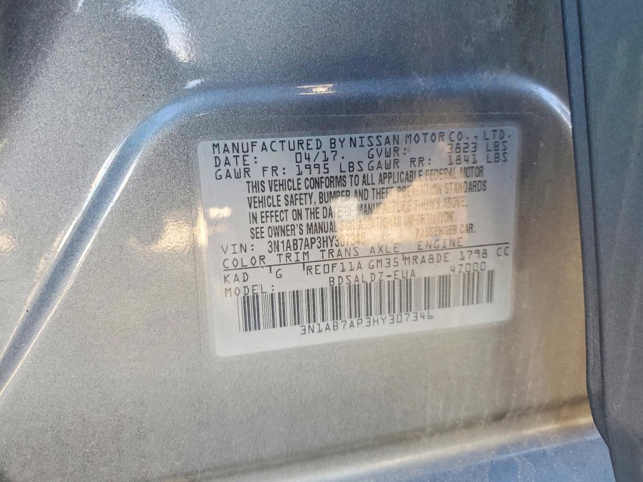 2017 Nissan Sentra s