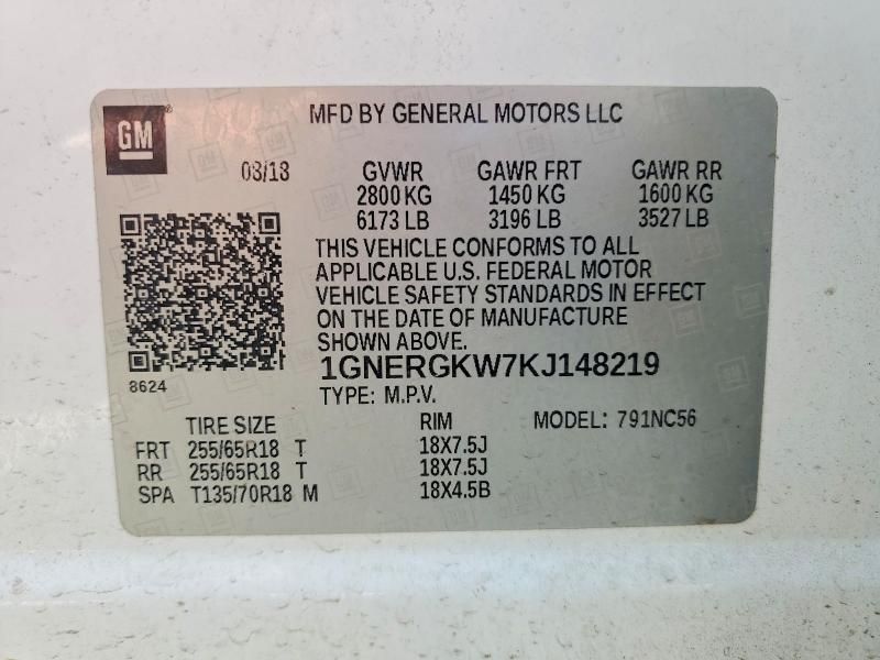 2019 Chevrolet Traverse lt