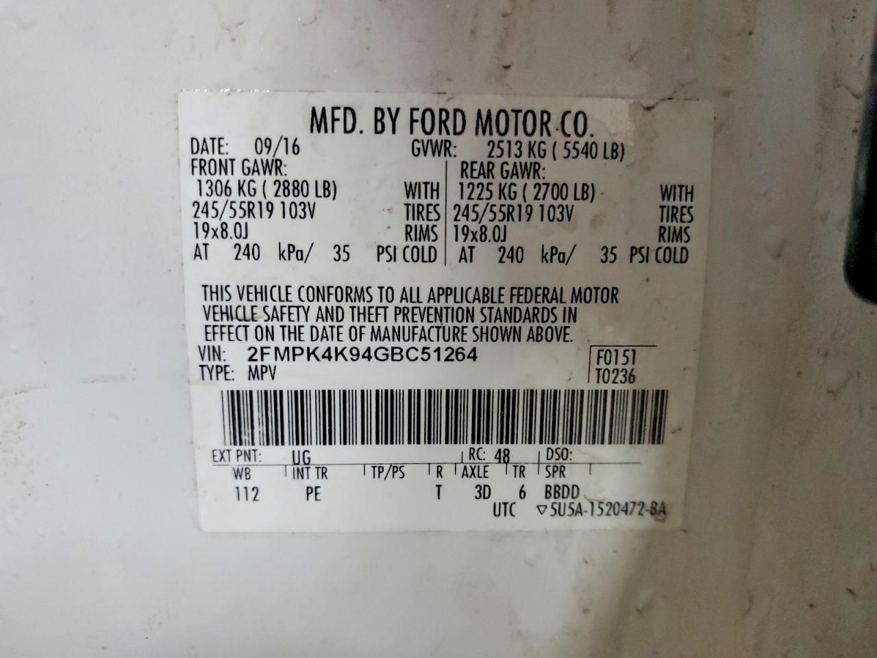 2016 Ford Edge Titanium