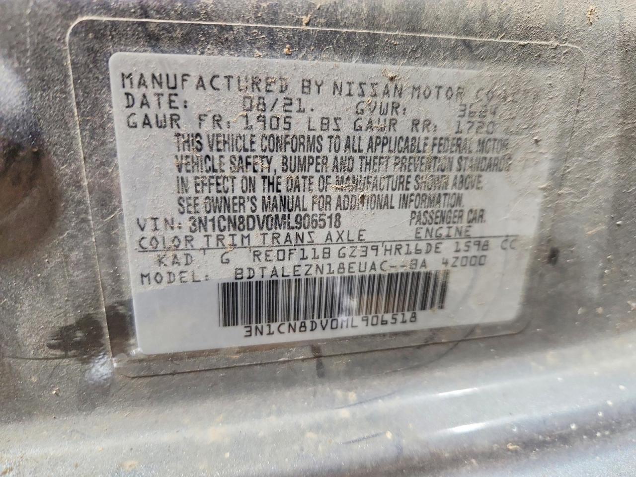 2021 Nissan Versa s