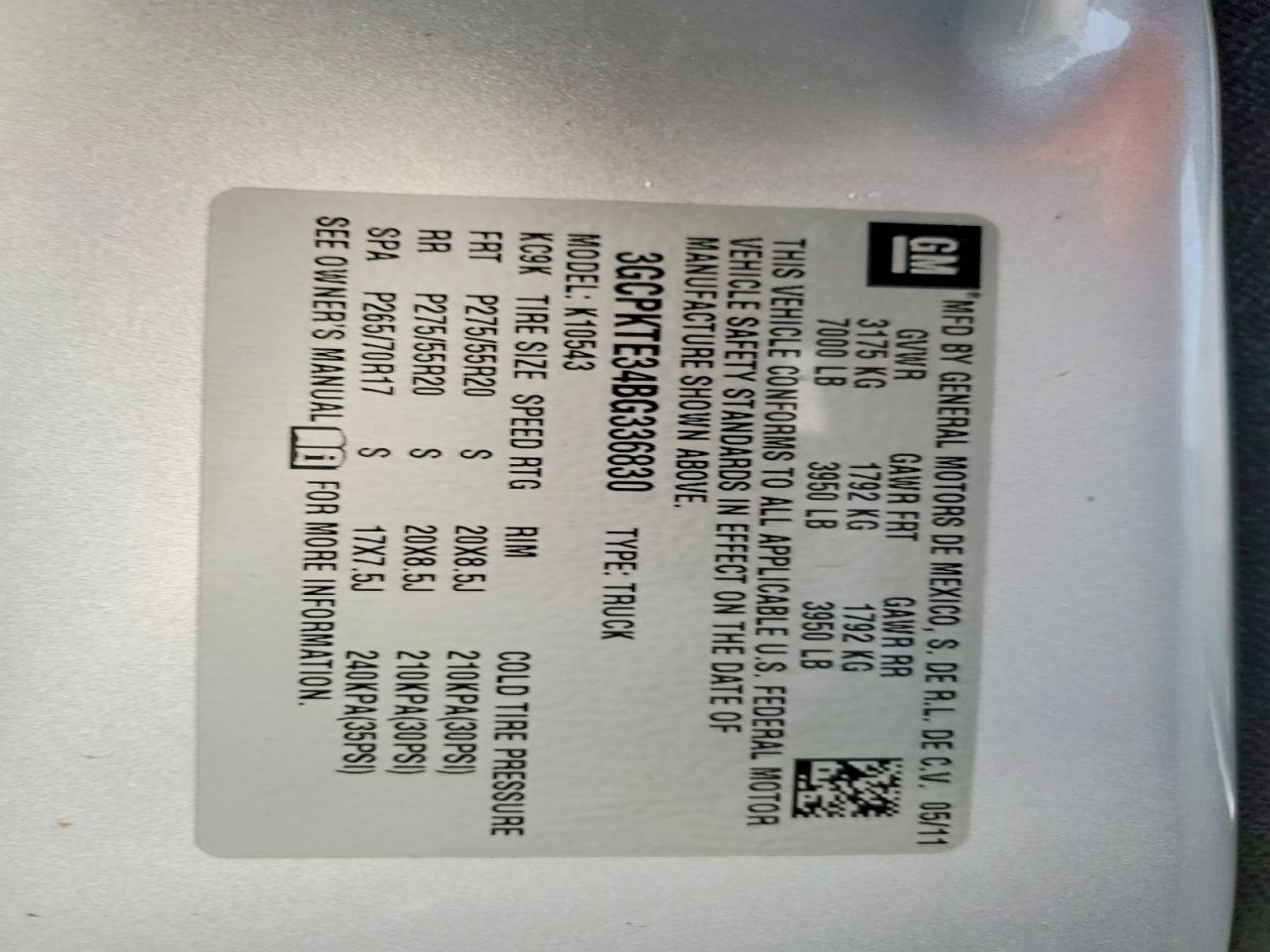 2011 Chevrolet Silverado K1500 LTZ