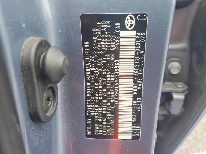 2022 Toyota Corolla le